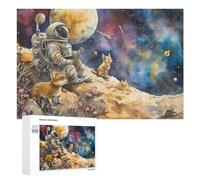 Puzzles pour Adolescents 1000 PCS Space Adventure with Aliens Puzzles pour Adolescents, Jouets À Faire Soi-même, Activités Amusantes À La Maison pour Passer Le Temps, 1000 PCS