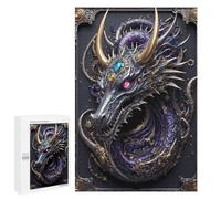 Puzzles pour Adolescents 1000 PCS Steampunk Guardian Dragon Puzzles pour Adolescents, Jouets Anti-Stress, Décoration Murale, Cadeaux d'anniversaire Et De Noël Uniques 1000 PCS