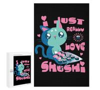 Puzzles pour Adolescents 1000 PCS Sushi Cat Puzzles, Jeux Relaxants, Décoration Intérieure, Cadeaux Et Idées Cadeaux Uniques pour Un Anniversaire 1000 PCS