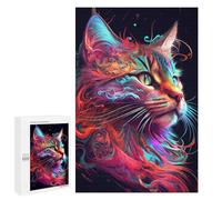 Puzzles pour Adolescents 1000 PCS The Trusting Cat Puzzles pour Adultes Jeu Familial Décoration Parfaite Difficile À Compléter 1000 PCS