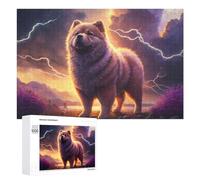 Puzzles pour Adolescents 1000 PCS Thundering Paws The Majestic Chow Chow's Roar Puzzles, Jeux Relaxants, Décoration Intérieure, Cadeaux Et Idées Cadeaux Uniques pour Un Anniversaire 1000 PCS