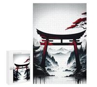 Puzzles pour Adolescents 1000 PCS Torii Gate Japanese Art Puzzles pour Adultes Jeux Relaxants pour S'amuser en Famille Cadeaux De Noël Et d'anniversaire 1000 PCS
