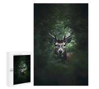 Puzzles pour Adolescents 1000 PCS Trophy Deer Head Stag Puzzles pour Adultes Jeux Relaxants pour S'amuser en Famille Cadeaux De Noël Et d'anniversaire 1000 PCS