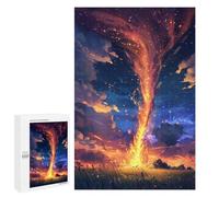 Puzzles pour Adolescents 1000 PCS Twisted Tornado in The Sky Puzzles pour Adultes Assemblage De Modèles De Puzzles Défi À Réaliser Soirée Jeux Et Divertissement en Famille 1000 PCS