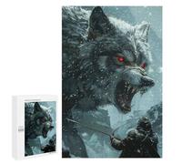 Puzzles pour Adolescents 1000 PCS Viking Fenrir Wolf Puzzles pour Adolescents Jeux Relaxants Assemblage De Motifs Cadeaux Uniques d'anniversaire Et De Noël 1000 PCS