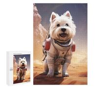 Puzzles pour Adolescents 1000 PCS Westie Mars Puzzles pour Adolescents Jeux Relaxants Assemblage De Motifs Cadeaux Uniques d'anniversaire Et De Noël 1000 PCS