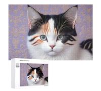 Puzzles pour Adolescents 1000 PCS Whimsical Cat Portrait Artwork Puzzles pour Adultes Jeux Relaxants Découpe De Précision Jeu Stimulant Cadeaux 1000 PCS