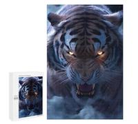 Puzzles pour Adolescents 1000 PCS Wild Tiger Roar -1 Jeu De Puzzle Familial Décoration Parfaite Cadeaux Uniques pour Un Anniversaire Et Noël 1000 PCS