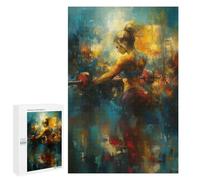 Puzzles pour Adolescents 1000 PCS Woman Lifting Weights Abstract Art Puzzles pour Adolescents, Jouets Anti-Stress, Décoration Murale, Cadeaux d'anniversaire Et De Noël Uniques 1000 PCS