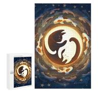 Puzzles pour Adolescents 1000 PCS Yin and Yang Puzzles pour Adultes Jeux Relaxants Décoration Murale Activités Amusantes À La Maison 1000 PCS