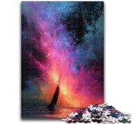 Puzzles pour Adolescents 1000 Petits Bateaux dans la Galaxie pour Les 14 Ans et Plus Jeux de Famille Jeu de Noël Cadeaux pour Femmes 26x38cm