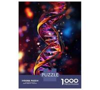 Puzzles pour Adolescents 1000 Pièces 3D Printed DNA Model Puzzle pour Adultes Jouet Décoration Murale Défi Difficile Est Idéal comme Cadeau 38x26cm/1000pcs