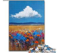 Puzzles pour Adolescents 1000 pièces à Assembler, Motif Fleurs, Peinture à l’Huile, Anti-Stress, pour Les Enfants de 14 Ans et Plus (Taille 50x75cm)