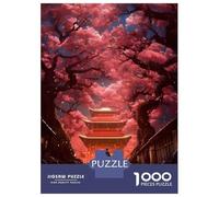 Puzzles pour Adolescents 1000 Pièces A Walk Among Cherry Trees Puzzle pour Adultes - Jouets Anti-Stress - Décoration Intérieure - Cadeaux Anti-Stress 52x38cm/1000pcs