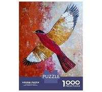 Puzzles pour Adolescents 1000 Pièces Abstract Bird Painting in Flight Puzzle Jeu Manuel pour S'amuser en Famille Cadeaux Uniques pour Anniversaire Et Noël 52x38cm/1000pcs