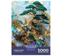Puzzles pour Adolescents 1000 Pièces Abstract Bonsai Tree Puzzle Jeu Manuel pour S'amuser en Famille Cadeaux Uniques pour Anniversaire Et Noël 52x38cm/1000pcs