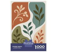 Puzzles pour Adolescents - 1000 Pièces Abstract Floral Art with Earth Tones Puzzles pour Adolescents - Idéal pour S'amuser en Famille - Cadeau Original pour Un Anniversaire Ou Noël 70x50cm/1000pcs