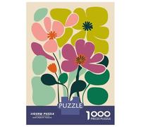 Puzzles pour Adolescents 1000 Pièces Abstract Floral Market Puzzle Adulte Jeu Familial D'assemblage De Motifs Activités Amusantes À La Maison, 70x50cm/1000pcs