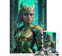 Puzzles pour Adolescents 1000 pièces Aegis of Eternity︰ Athena's Divine Circuitry Jeu Manuel Difficile et Anti-Stress pour améliorer l'amour Entre Les Couples (38x52cm)