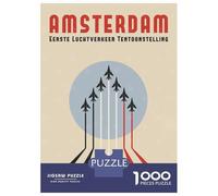 Puzzles pour Adolescents 1000 Pièces Amsterdam Fly Fest Puzzle pour Adultes Jouets Anti-Stress Cadeau d'anniversaire Aide À Stimuler Le Cerveau 52x38cm/1000pcs