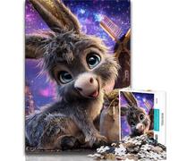 Puzzles pour Adolescents 1000 pièces, Âne Fantastique, Jeu éducatif et Stimulant pour Toute la Famille, pour Anniversaire et Noël (38x26cm)