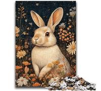 Puzzles pour Adolescents 1000 pièces Animal Lapin 1000 pièces Puzzle, Jeux éducatifs Décoration de la Maison Convient pour la décoration de Bureau (75x50cm)