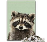 Puzzles pour Adolescents 1000 pièces Animal Raton Laveur 1000 pièces pour Adultes, Jeux éducatifs familiaux Décoration de la Maison Cadeau 50x75cm