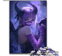 Puzzles pour Adolescents 1000 pièces, Anime Demon Girl, Éléphant, Jeu intellectuel, Cadeau d'anniversaire, Décoration Murale pour Les 14 Ans et Plus (Taille 26x38cm)