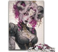 Puzzles pour Adolescents 1000 pièces Anime Demon Girl pour Les 14 Ans et Plus Cadeaux intéressants pour la réduction du Stress pour Les Amis et la Famille 50x75cm