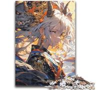 Puzzles pour Adolescents 1000 pièces Anime Devil Boy Difficile et Stimulant avec Affiche et fiche de Questions correspondantes pour Les 14 Ans 26x38cm