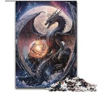 Puzzles pour Adolescents 1000 pièces Anime Dragon Jouets éducatifs d'apprentissage Jeux familiaux Convient pour la décoration de Bureau (Taille 50x75cm)