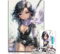 Puzzles pour Adolescents 1000 pièces Anime Girl, Anti-Stress, défi Difficile, décoration d'intérieur Unique et Cadeaux 38x26cm