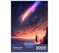 Puzzles pour Adolescents 1000 Pièces Anime Twilight Stargazing Puzzle Jeux Relaxants Défi Difficile Activités Amusantes À La Maison 38x26cm/1000pcs