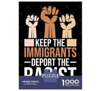 Puzzles pour Adolescents 1000 Pièces Anti Racism Social Justice Puzzle pour Adolescents Améliore La Mémoire Difficile À Compléter Jeu Stimulant Jouets 38x26cm/1000pcs