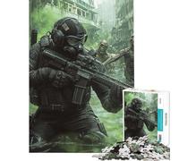 Puzzles pour Adolescents 1000 pièces Apocalypse Operator Puzzles pour Adultes Jeu Manuel mais Amusant et Humoristique Cadeaux de Noël ou d'anniversaire (Dimensions 38x52cm)