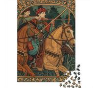 Puzzles pour Adolescents 1000 Pièces Arabian Horse Riders Puzzles pour Adultes Puzzle pour S'amuser en Famille Stimule Le Cerveau pour Les Jeux 52x38cm/1000pcs