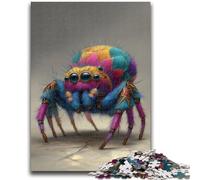 Puzzles pour Adolescents 1000 pièces Araignée colorée Jeu Stimulant et Jeu Familial Idéal comme Cadeau pour Toute la Famille 50x75cm