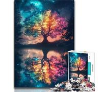 Puzzles pour Adolescents 1000 pièces Arbre de Vie, Aide Le Cerveau à exercer des Jouets addictifs pour cultiver la Patience Décoration Parfaite 38x26cm