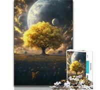 Puzzles pour Adolescents 1000 pièces Arbre de Vie coloré, Aide Le Cerveau à exercer des Jouets addictifs pour cultiver la Patience Décoration Parfaite 50x75cm