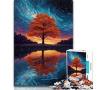 Puzzles pour Adolescents 1000 pièces Arbre de Vie, Jeu éducatif et Stimulant pour Toute la Famille, pour Anniversaire et Noël (75x50cm)