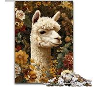 Puzzles pour Adolescents 1000 pièces Art Alpaga, pour Les 14 Ans et Plus Chaque pièce est Unique - Jeu Amusant et Stimulant pour Toute la Famille Bon Cadeau (Taille 50x75cm)