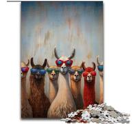 Puzzles pour Adolescents 1000 pièces Art Alpaga, pour stimuler Le Cerveau, Jouets addictifs pour cultiver la Patience, décoration Parfaite (Taille 50x75cm)