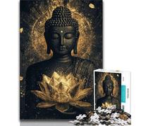 Puzzles pour Adolescents 1000 pièces Art, Analyse et logique de Bouddha, avec pièces de Formes aléatoires entièrement emboîtables, pour Les Enfants de 14 Ans et Plus, 38x26cm