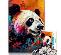 Puzzles pour Adolescents 1000 pièces Art Animal Panda Puzzles pour Adolescents, Apprentissage éducatif est idéal comme Cadeau pour Toute la Famille (Taille 38x26cm)