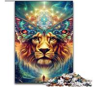 Puzzles pour Adolescents 1000 pièces Art Animalier Lion, adaptés aux Personnes de 14 Ans et Plus Jeux éducatifs Cadeaux Secret Santa (Taille 50x75cm)