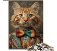 Puzzles pour Adolescents 1000 pièces Art Cat, Anti-Stress, avec pièces entièrement emboîtables de Formes aléatoires, pour Les Plus de 14 Ans (Taille 50x75cm)