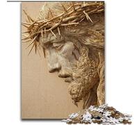 Puzzles pour Adolescents 1000 pièces Art de Jésus, Aidez Le Cerveau à exercer des Jouets addictifs pour cultiver la Patience Décoration Parfaite (Taille 50x75cm)
