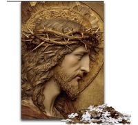 Puzzles pour Adolescents 1000 pièces Art de Jésus, Jeu Familial Anti-Stress Défi Difficile Une œuvre d'art pour Les 14 Ans et Plus (Taille 50x75cm)