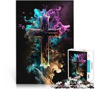 Puzzles pour Adolescents 1000 pièces Art de la Croix Divine pour Le Jeu éducatif Challenge Toy Une œuvre d'art 75x50cm