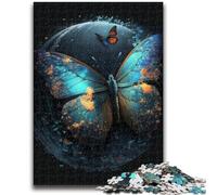 Puzzles pour Adolescents 1000 pièces Art Dream Butterfly Jeux éducatifs Décoration d'intérieur Cadeau d'anniversaire, Cadeaux pour 14 Ans et Plus 50x75cm